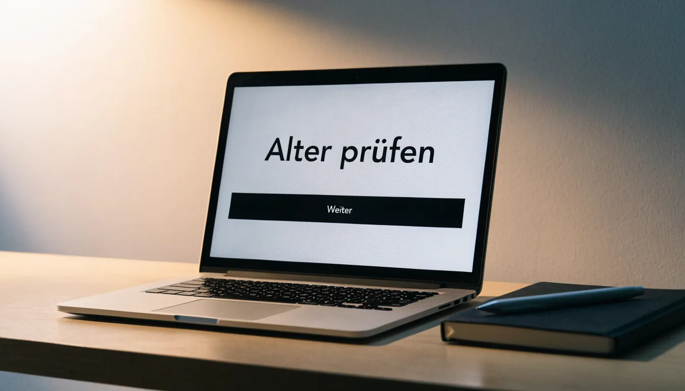 Ein Richterhammer aus Holz und eine kleine Messingwaage stehen auf einer polierten Tischplatte vor einer hellen Wand.