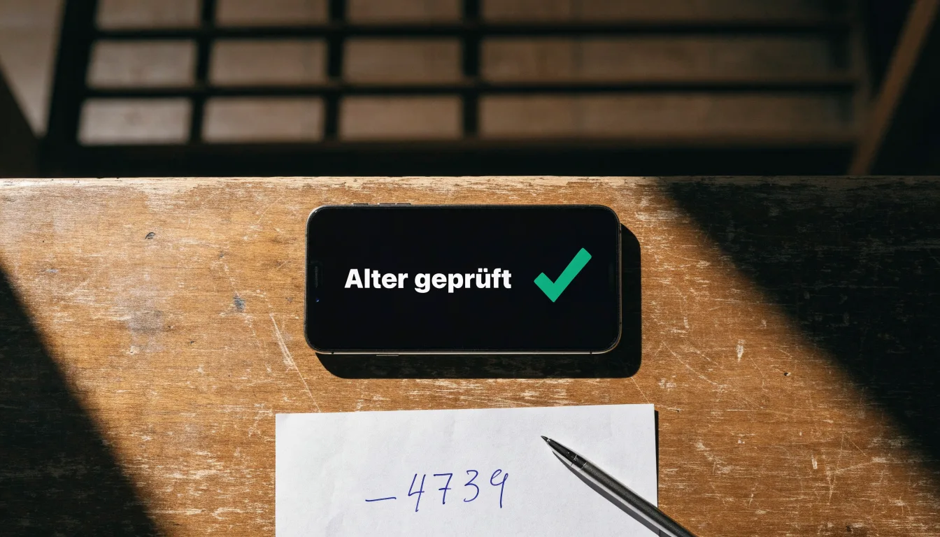 Ein Richterhammer aus Holz liegt auf einem Tisch, dahinter eine unscharfe Bücherwand im warmen Licht.
